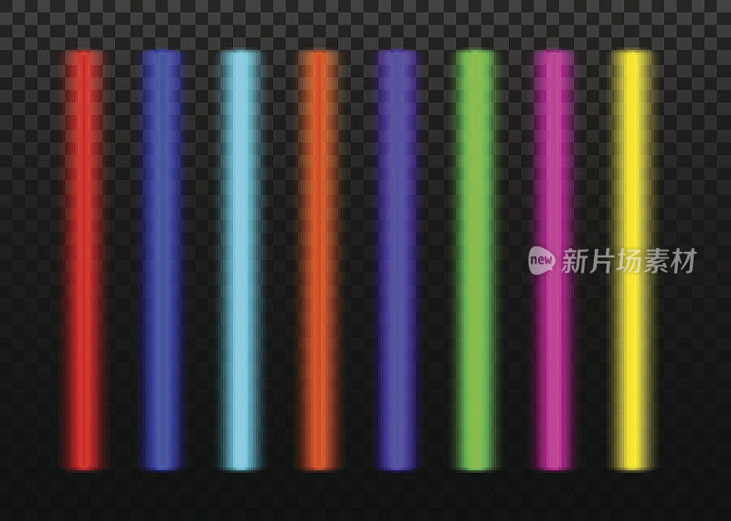 收集彩色氖或激光矢量光束。