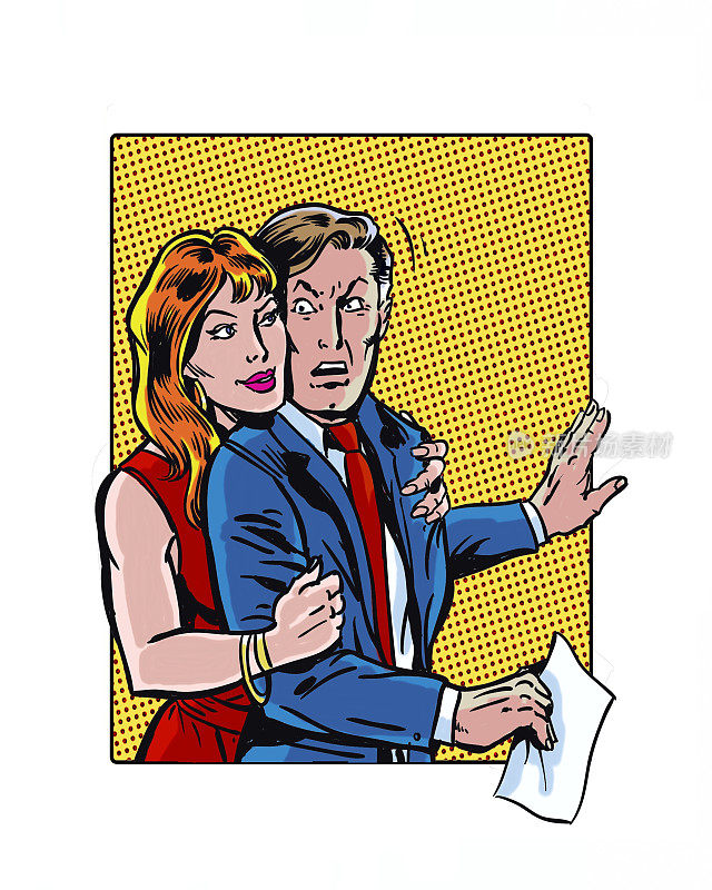 漫画描绘了女性对男性工作场所性骚扰的角色