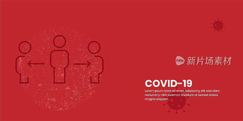 Covid-19冠状病毒2019细线矢量图标库存插图