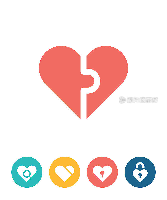 心图标,爱的概念