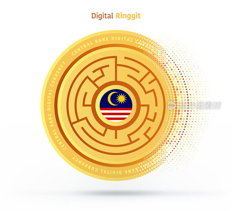 马来西亚林吉特数字货币图标设计