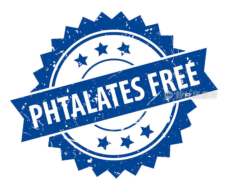 Phtalates免费-印章，印，印章模板。难看的东西效果。向量股票插图