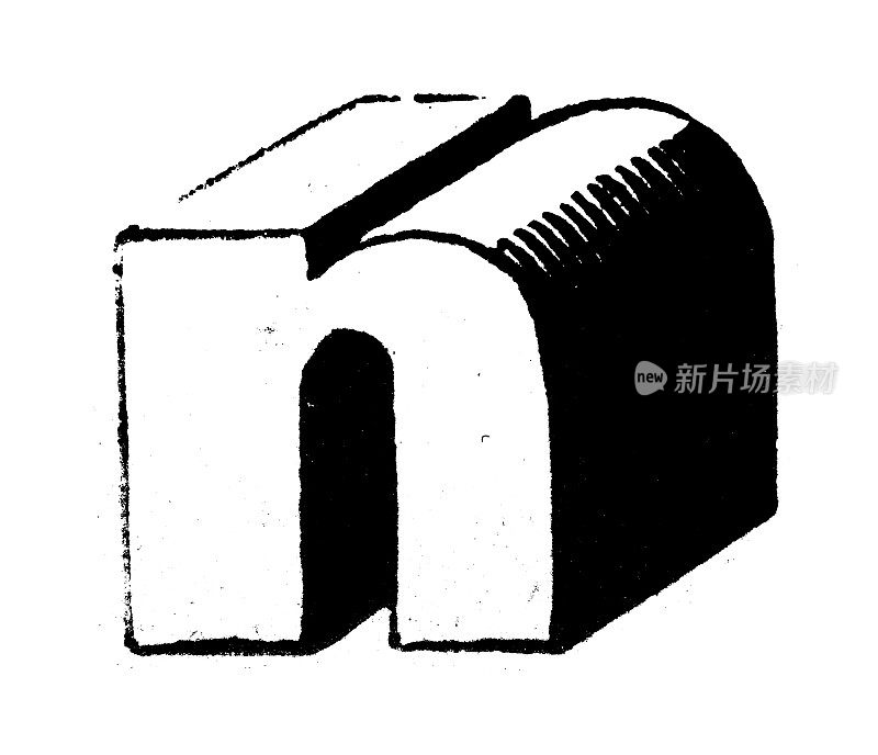 古董古董小写字母N