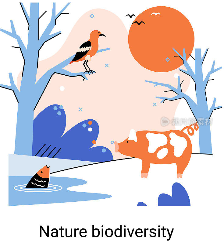 自然界的生物多样性是指地球上生命的多样性。拯救野生动物生态系统