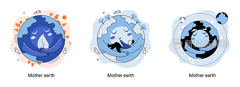 国际地球母亲日比喻。象征着爱和关心我们共同家园的节日