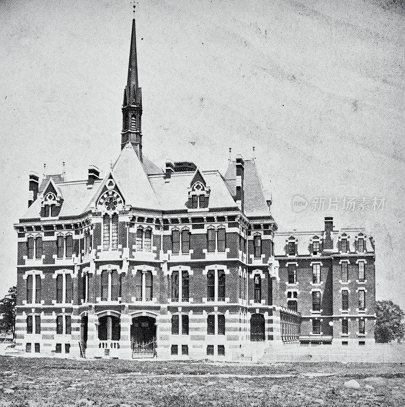 纽约市，老年男女医院，莱诺克斯山，1872年