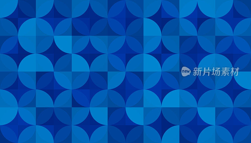 蓝色无缝花纹