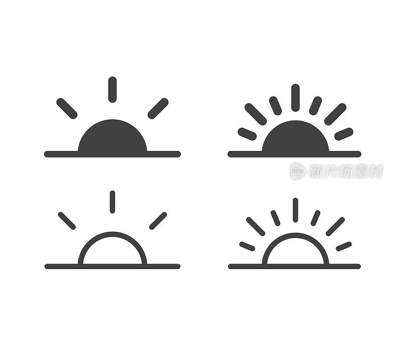 日出-插图图标