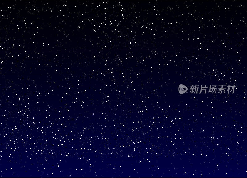 满天繁星。