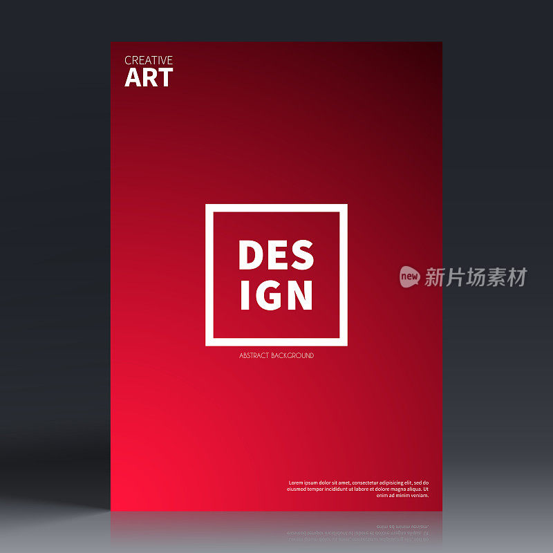 宣传册模板排版,红色封面设计,商业年报,宣传单,杂志