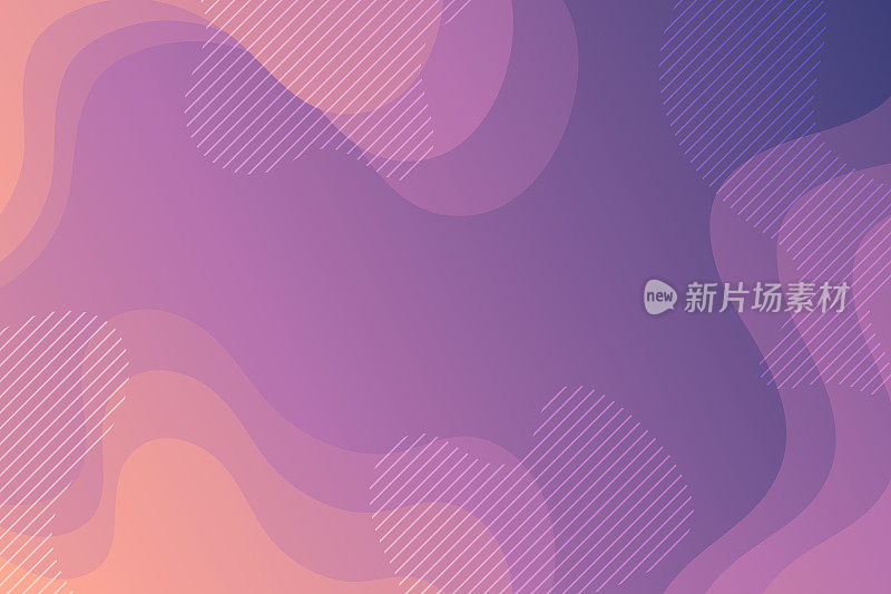 登陆页面模板-流体抽象设计与紫色梯度-时尚的背景