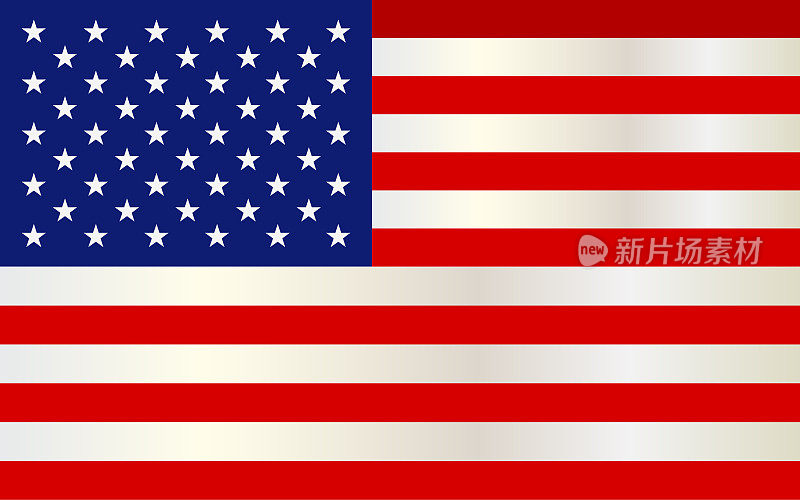 美国国旗。