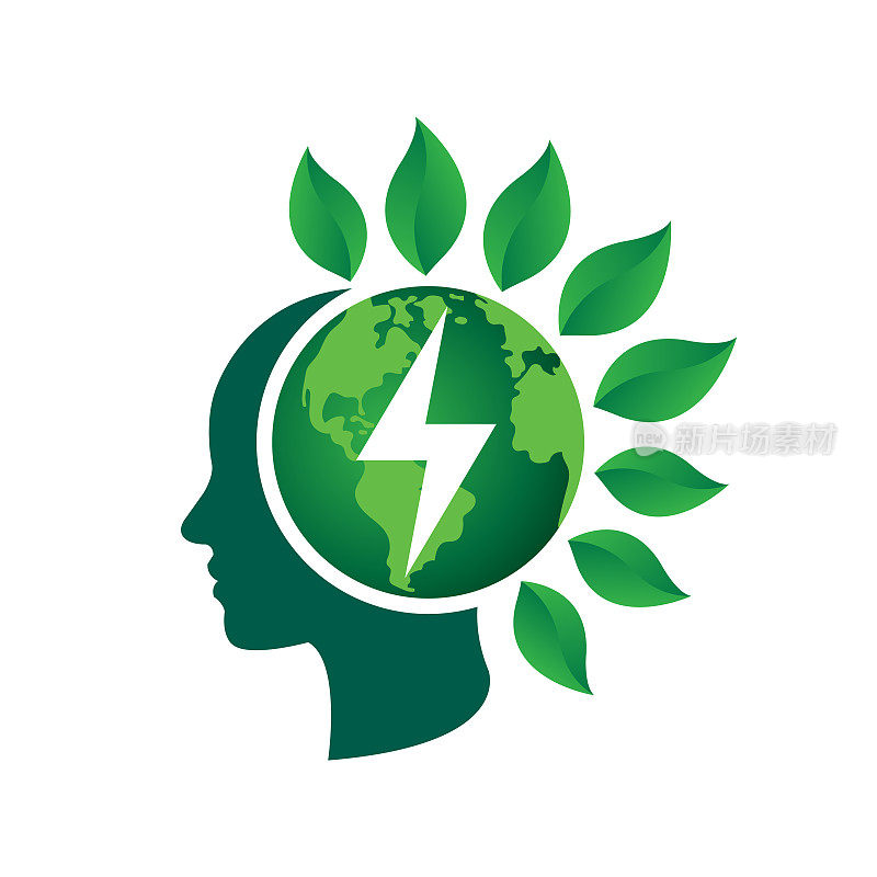 生态能源图标概念