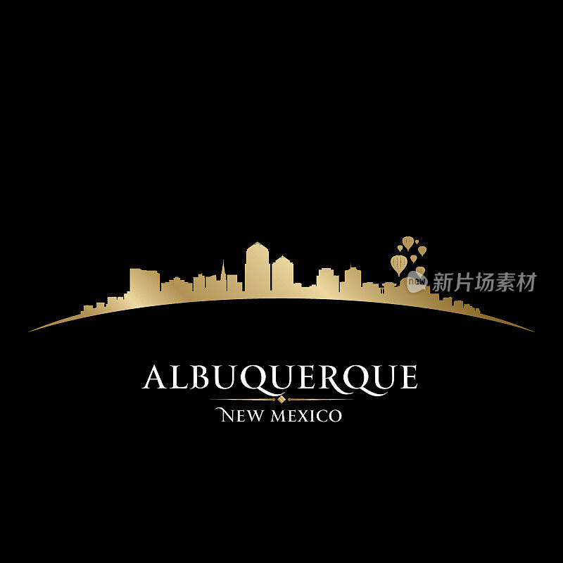 新墨西哥州阿尔伯克基市的轮廓线