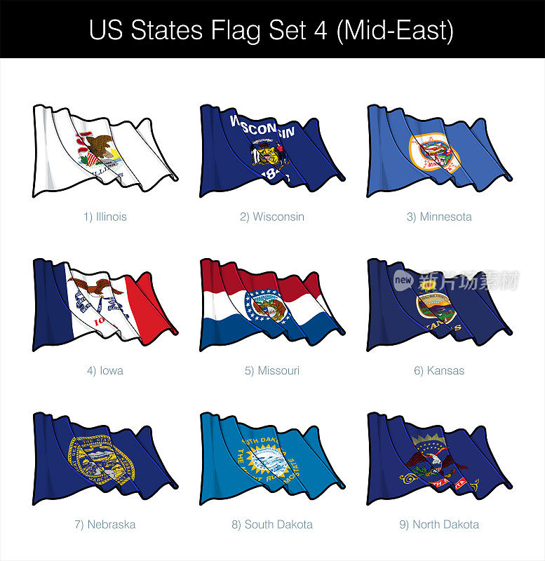 美国国旗设置-中东