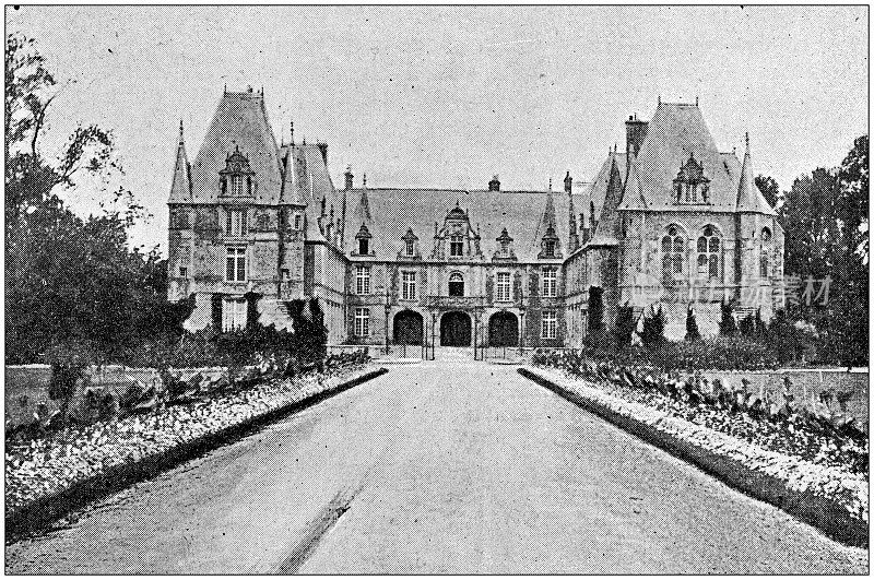 古董照片:Marchais城堡(Aisne)