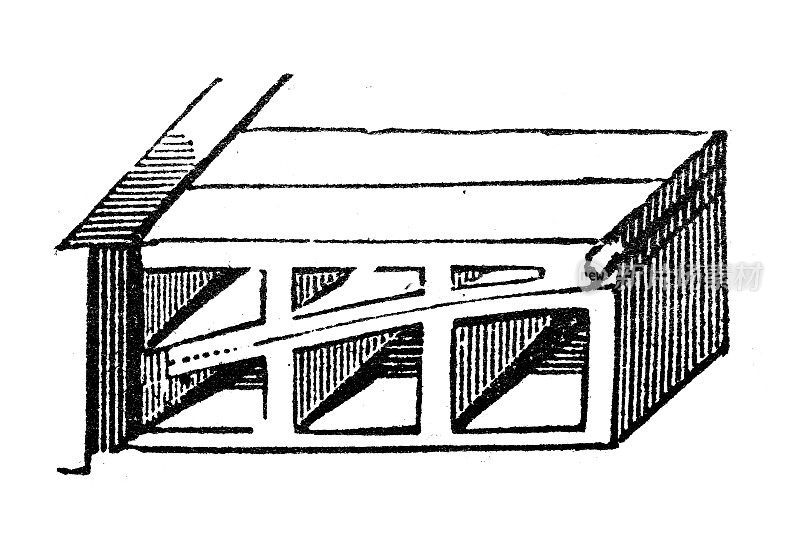 仿古雕刻插图:空心板