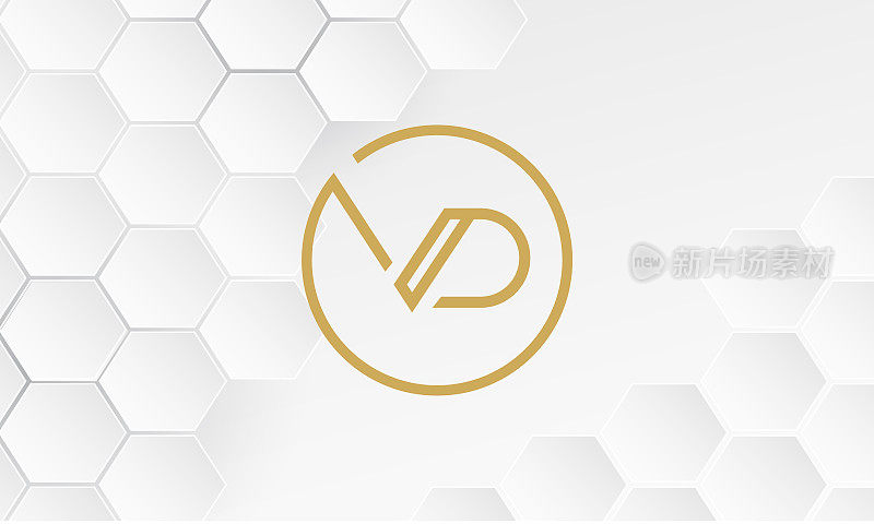 字母VD或DV企业标志模板的任何企业