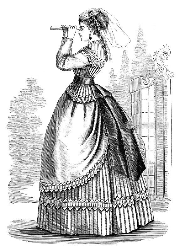 穿着《1868年赌场》特别服装的女人