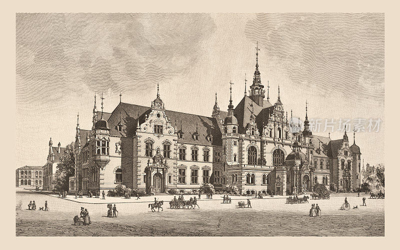 1888年，德国莱比锡书商的房子