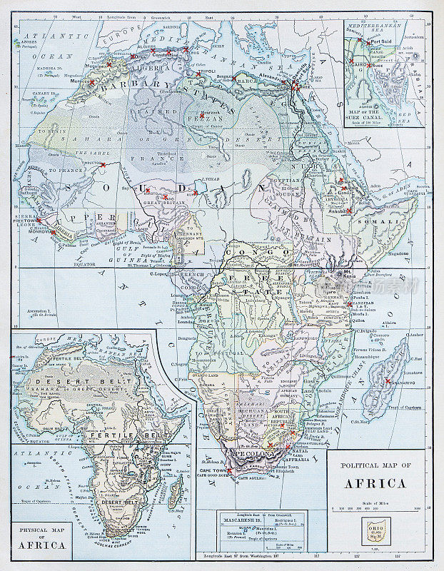 古董地图:非洲