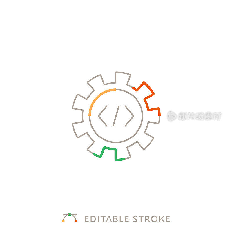 开发多色线图标与可编辑的Stroke