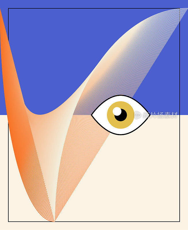 背景与几何形状和线条