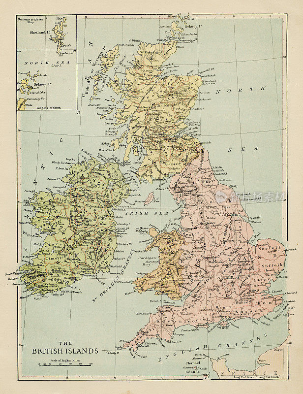 不列颠群岛地图