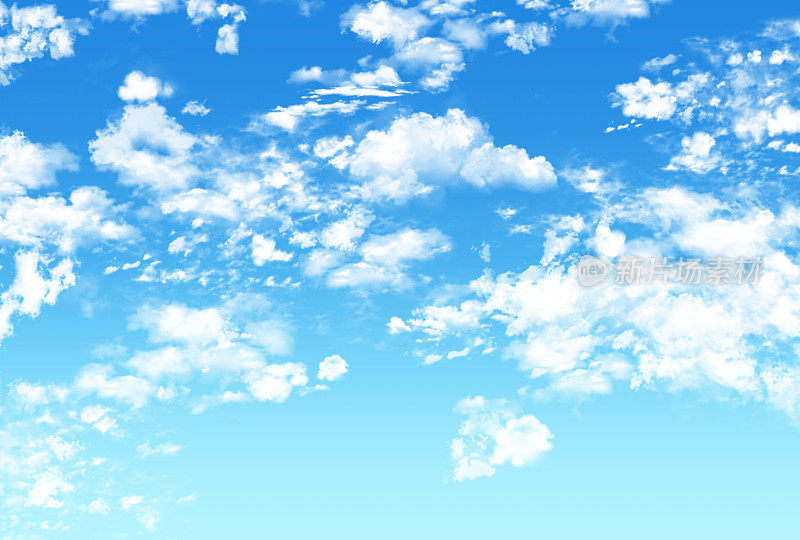 美丽的蓝天白云