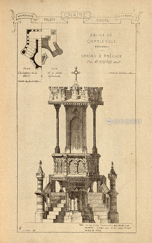 教堂讲坛，法语，教会建筑和设计的历史，艺术，维多利亚，19世纪