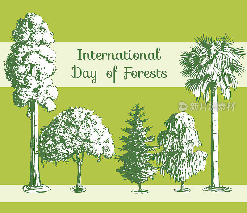 国际森林日卡片