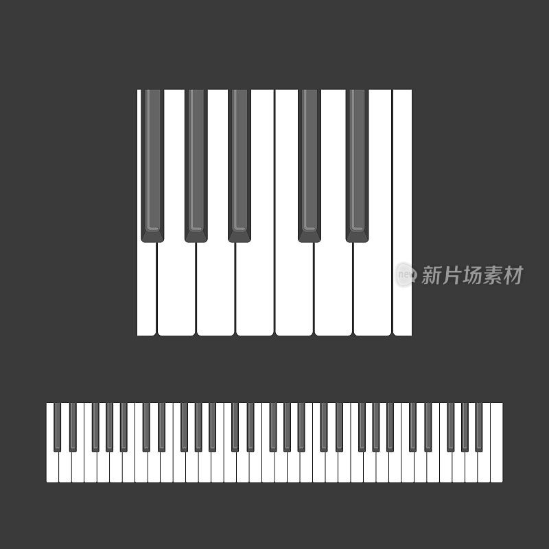 钢琴键模式