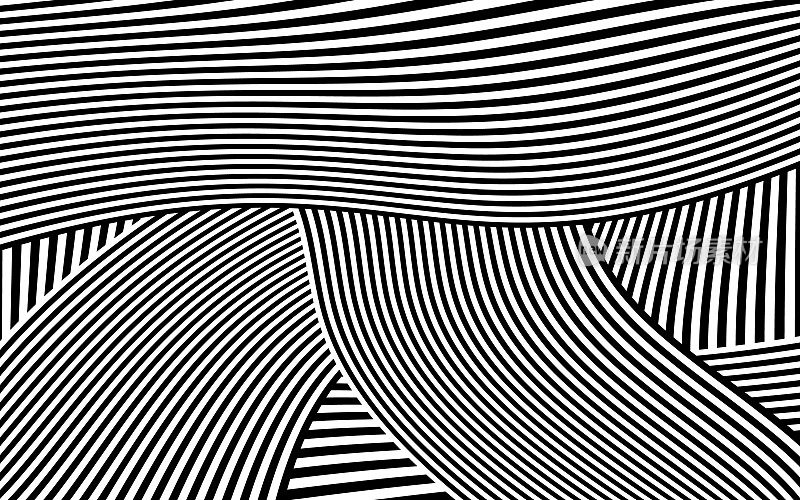 斑马设计黑白条纹向量