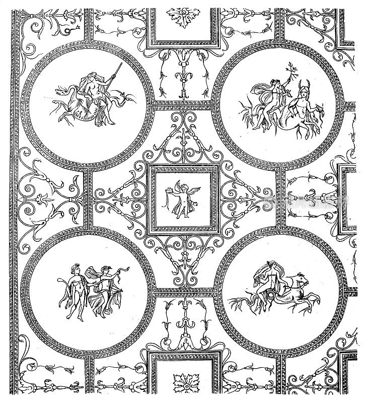 罗马墓穴的拱顶装饰