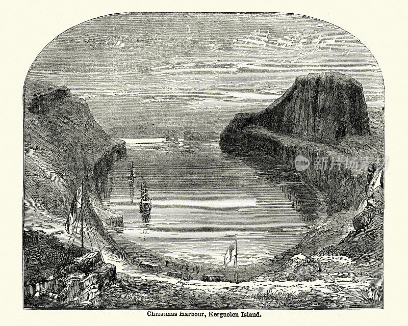 圣诞海港，克尔格伦群岛19世纪
