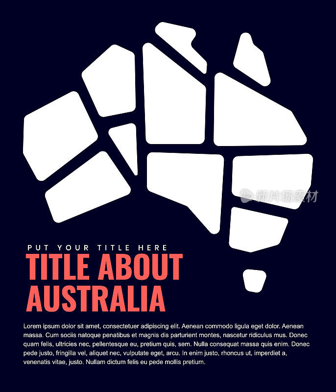 澳大利亚地图页面设计