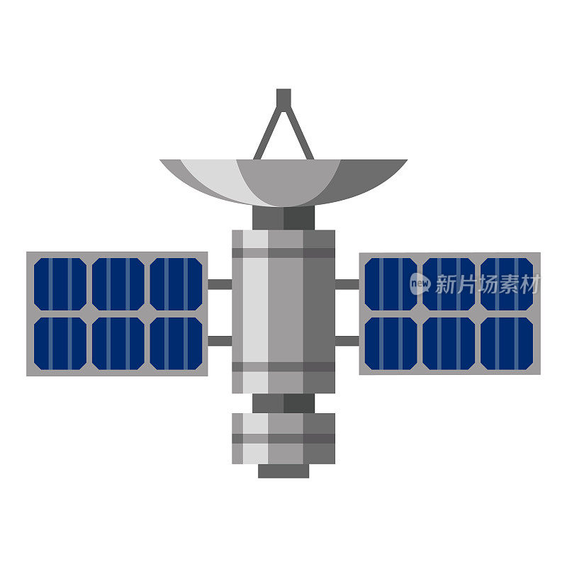透明背景上的卫星图标