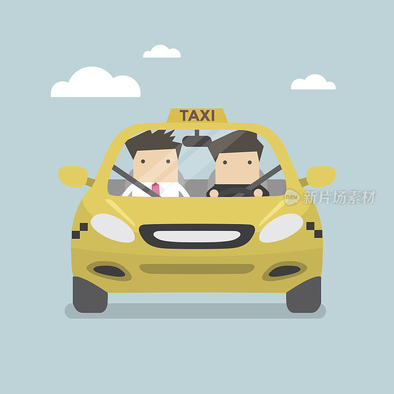 出租车和出租车司机与乘客