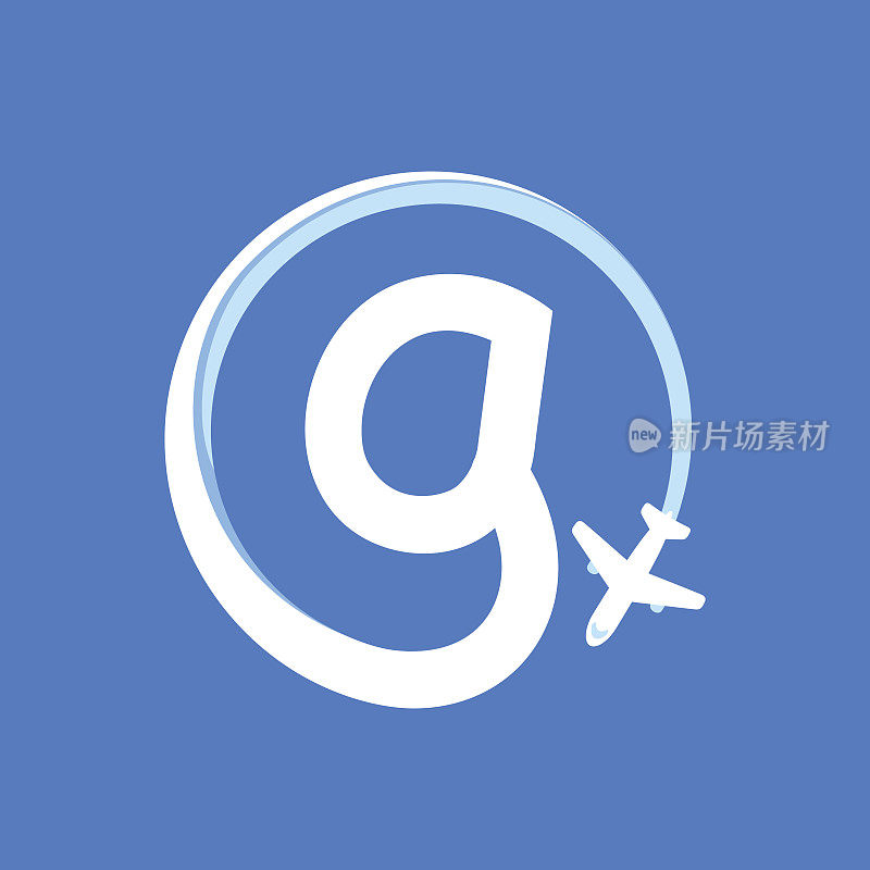 有航空公司和飞机的G字母。