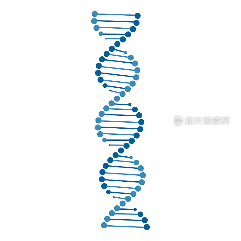 DNA图标矢量图