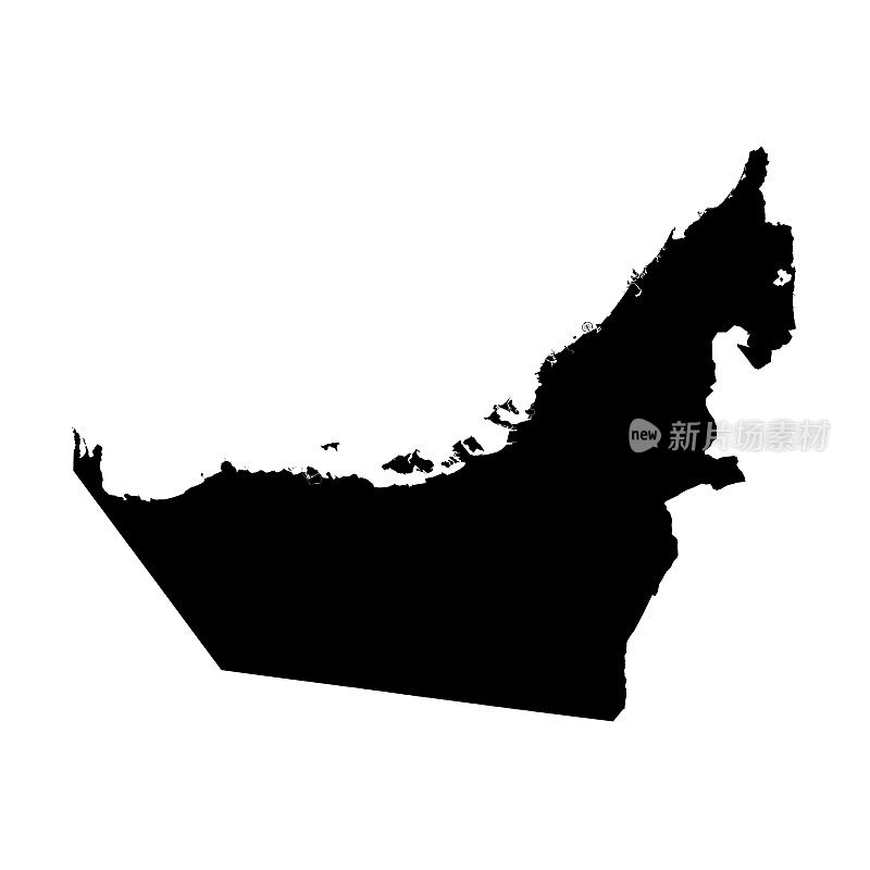 阿拉伯联合酋长国地形图Alpha通道