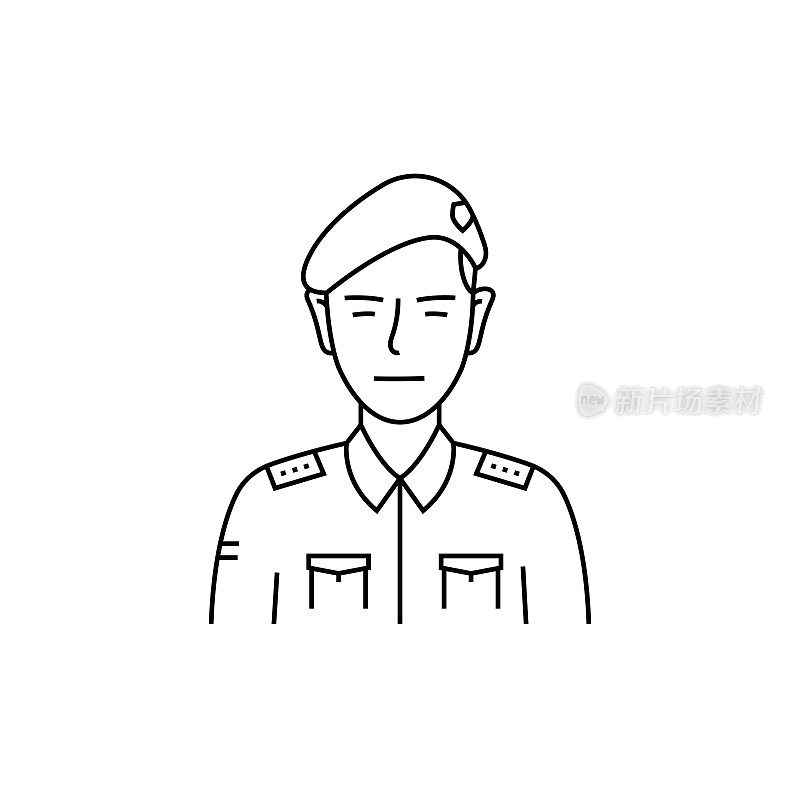 士兵一行图标