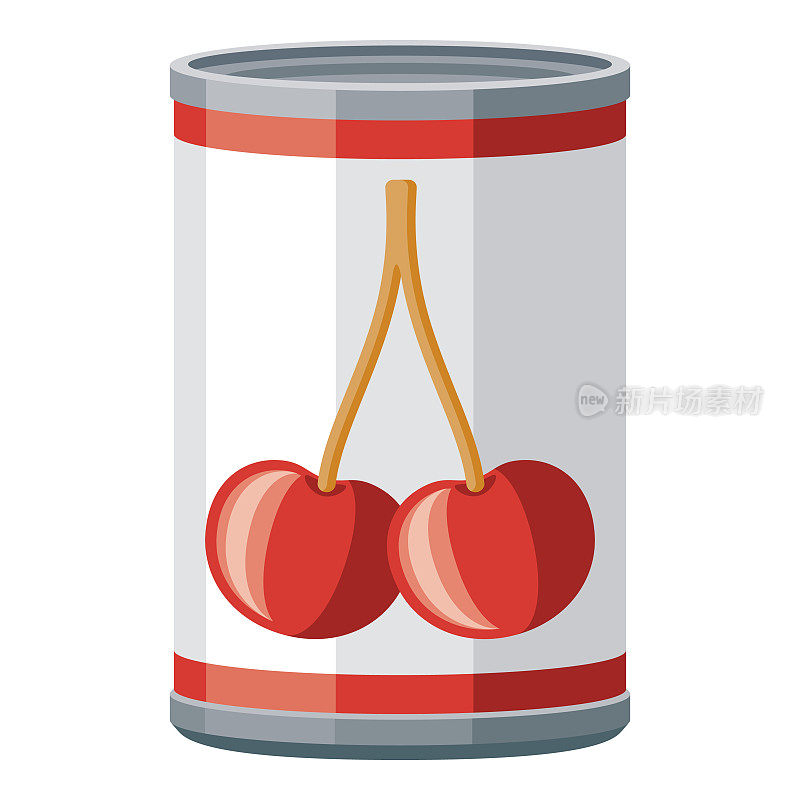 罐头樱桃图标透明背景