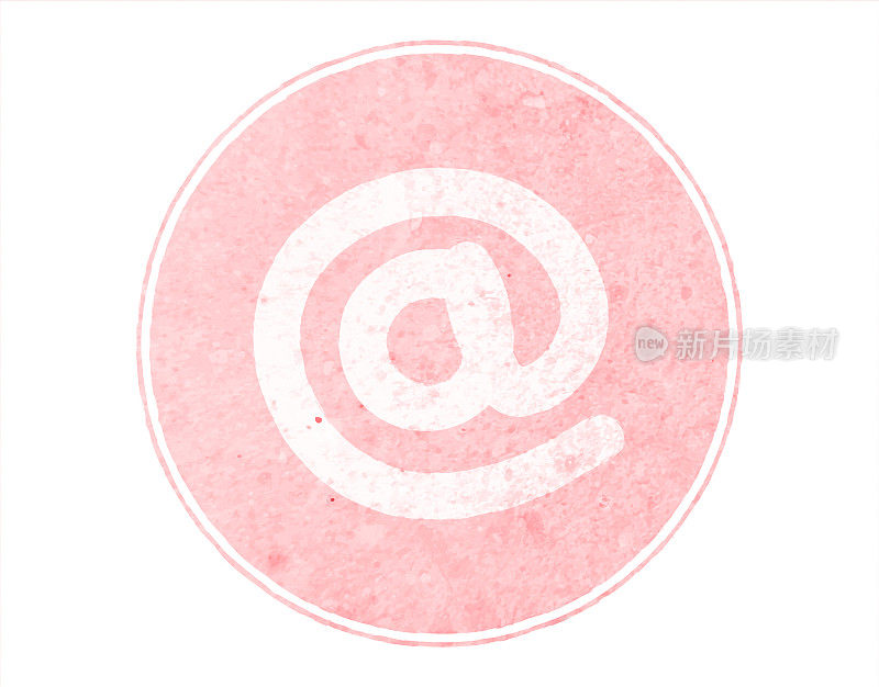 水平的，柔和的，褪色的，粉红色的，有斑点的，在白色矢量背景上，在一个有边框或有框的淡桃色圆圈内圈出的速率符号或符号