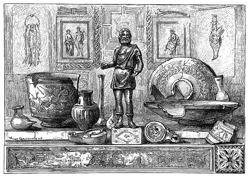 罗马人的发现:陶土器皿、青铜器和玻璃制品