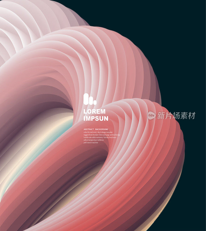 抽象3D运动混合颜色梯度图案海报背景