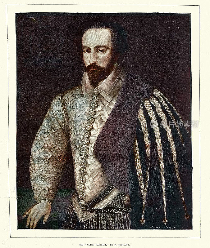 沃尔特・罗利爵士的肖像，以费德里科・祖卡罗命名，伊丽莎白时代的英国政治家、士兵、作家和探险家
