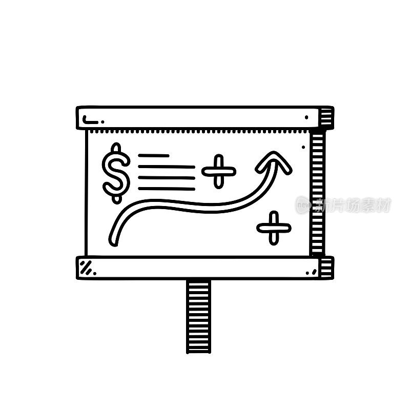 金融战术线图标，设计，像素完美，可编辑笔画。标志、标志、符号。