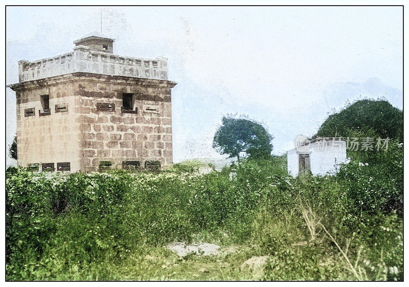 古色古香的黑白照片:古巴卡德纳斯的“积木屋”