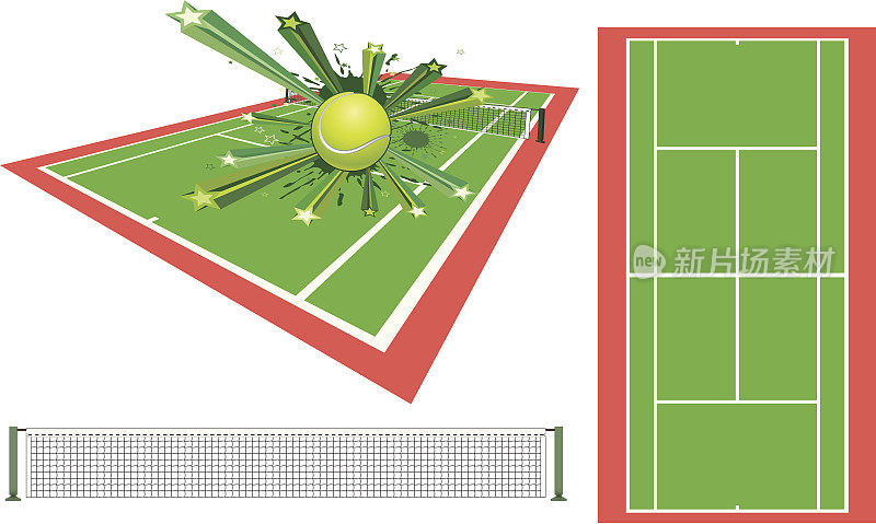 网球设计元素